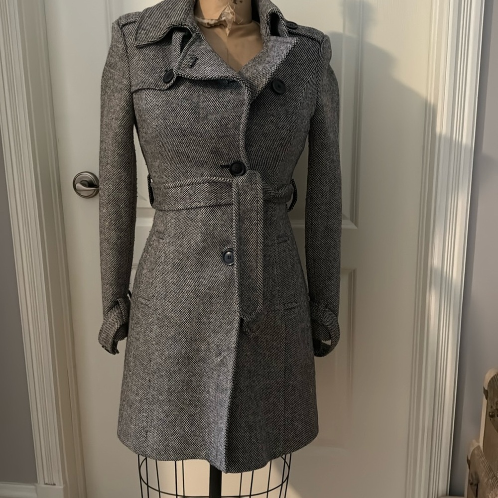 Mexx tweed black and white coat